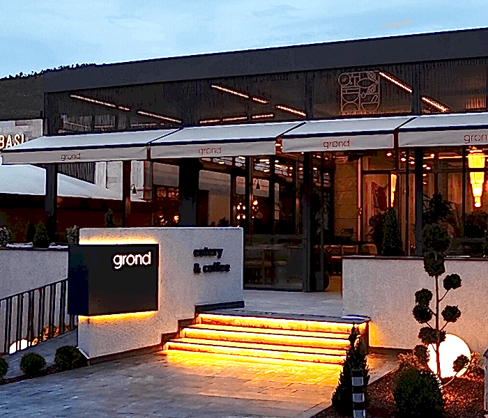 İleri Mimarlık tarafından tasarlanan GROND Eatary & Coffee iç mekan tasarımı görseli